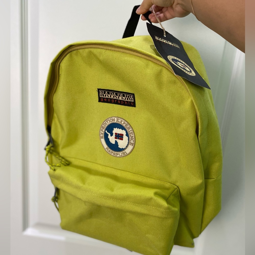 Napapijri Voyage Backpack in Yellow Lime